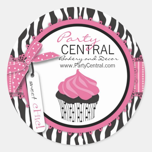 Rond Sticker Boutique Chic Business (Devant)