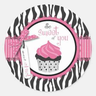 Rond Sticker Boutique Chic TY Cupcakes