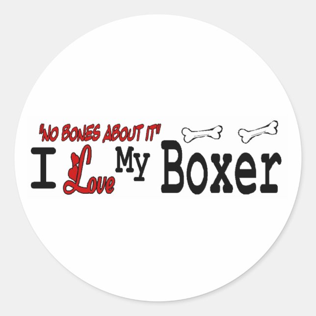 Rond Sticker Boxer (I Love) (Devant)