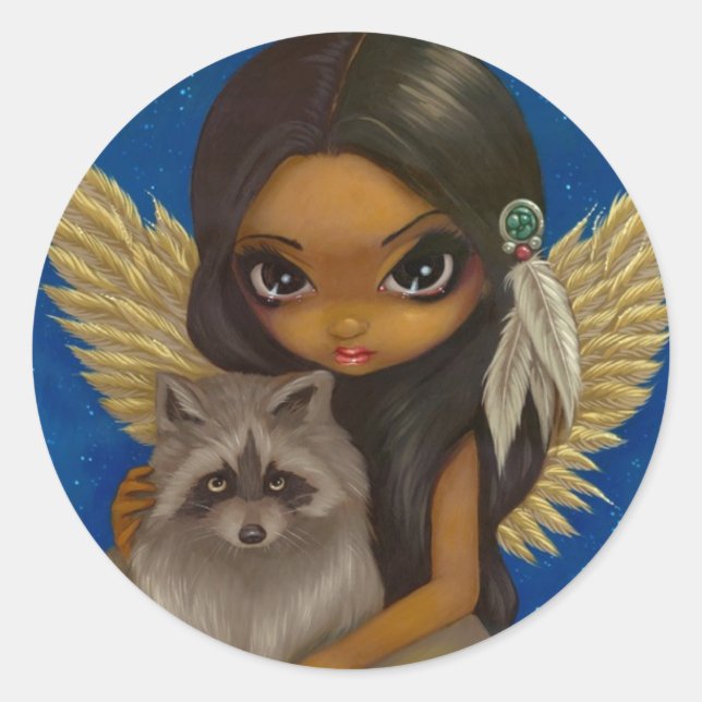 Rond Sticker "Brother Raccoon" (Devant)