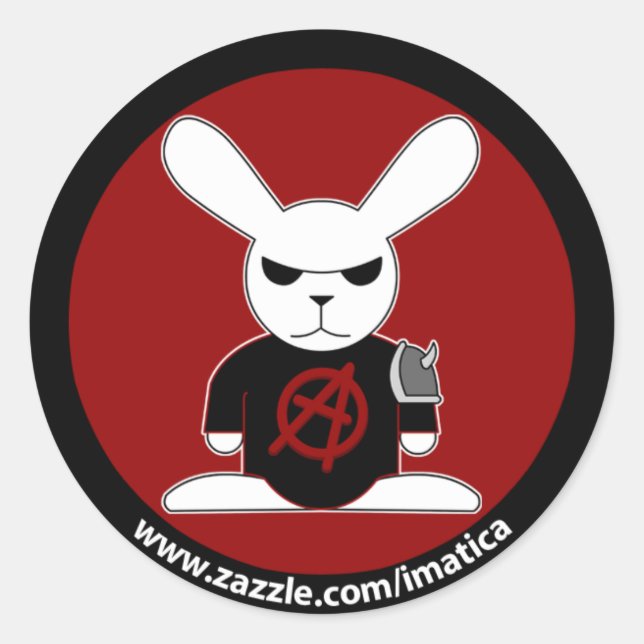 Rond Sticker Bruno avec bordure (Devant)