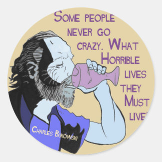 Rond Sticker Bukowski