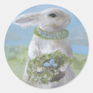 Rond Sticker Bunny