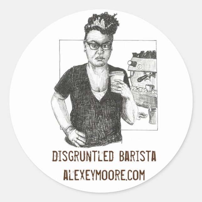 Rond Sticker Burnt Bradley (Devant)