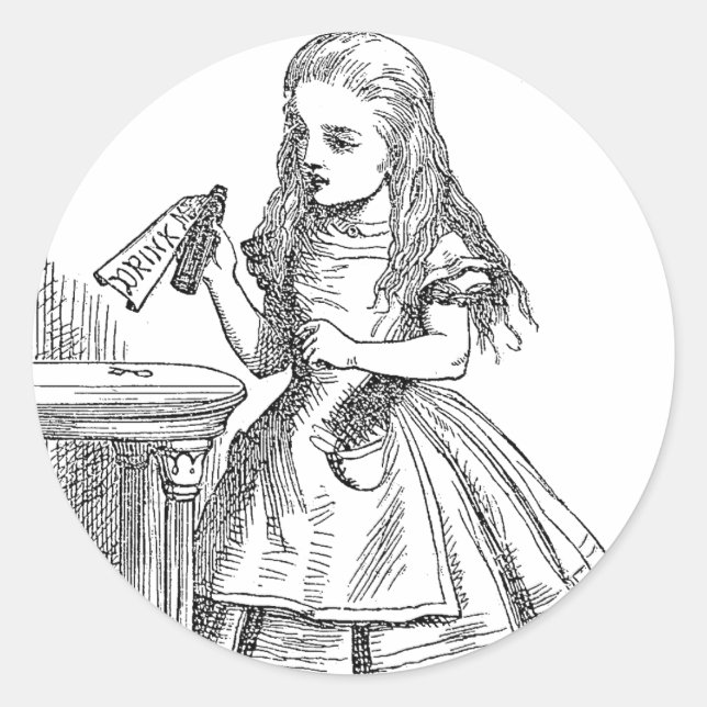 Rond Sticker Buvez-Moi (Devant)