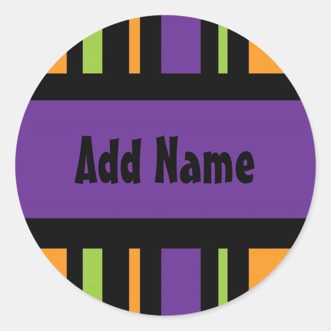 Rond Sticker cadeau Halloween (Devant)