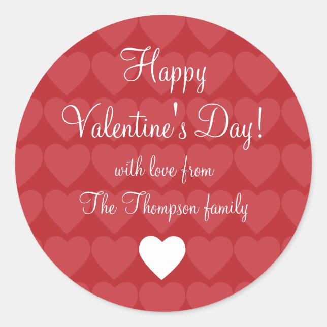 Rond Sticker cadeau Love (Devant)