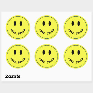 Rond Sticker Cadeau Sourires
