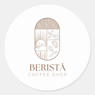 Rond Sticker café