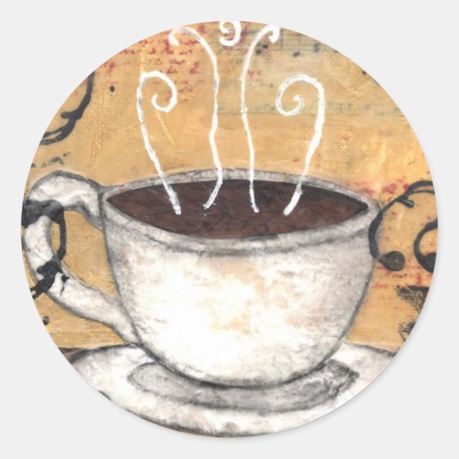 Rond Sticker café (Devant)