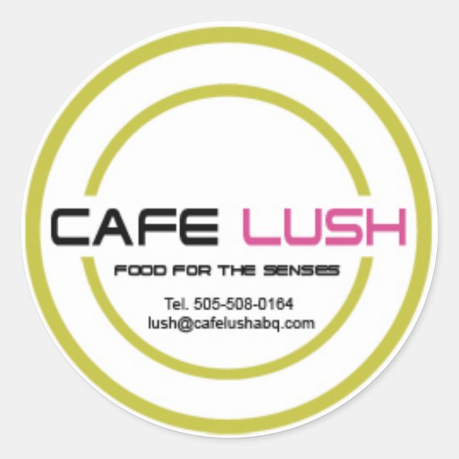 Rond Sticker Cafelush (Devant)