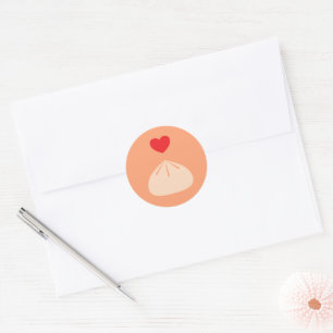 Rond Sticker Cantaloupe Amour Dumpling