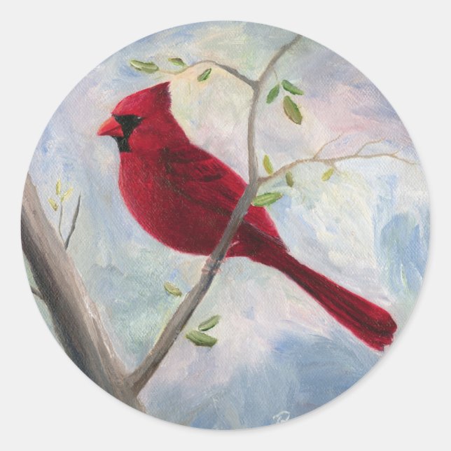 Rond Sticker cardinal (Devant)