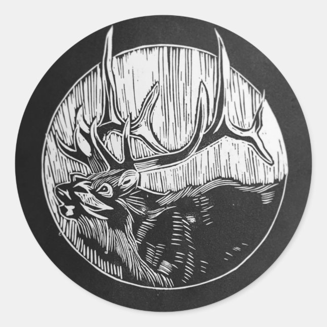 Rond Sticker Caribou Tree & Landscaping (Devant)