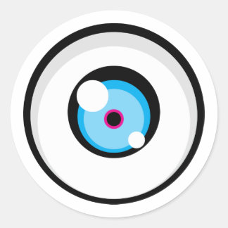 Rond Sticker Cartoony Eye 03