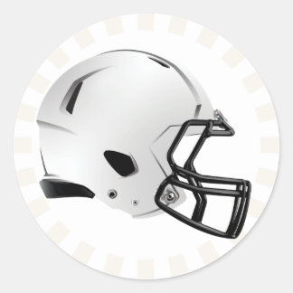 Rond Sticker casque de football Imaginaire (6 chiffres)