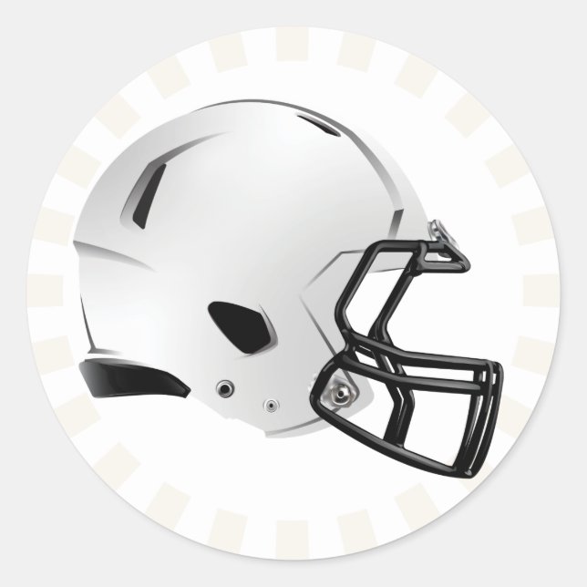 Rond Sticker casque de football Imaginaire (6 chiffres) (Devant)