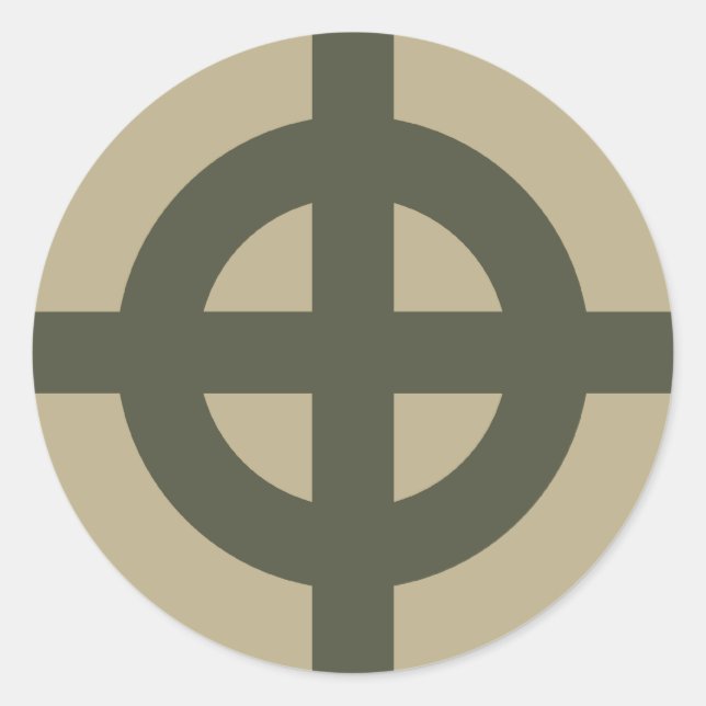 Rond Sticker Casquette d'étendue, Croix celtique, Style (Devant)