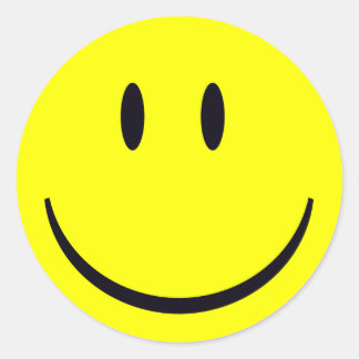 Rond Sticker Casquette d'étendue, Visage classique