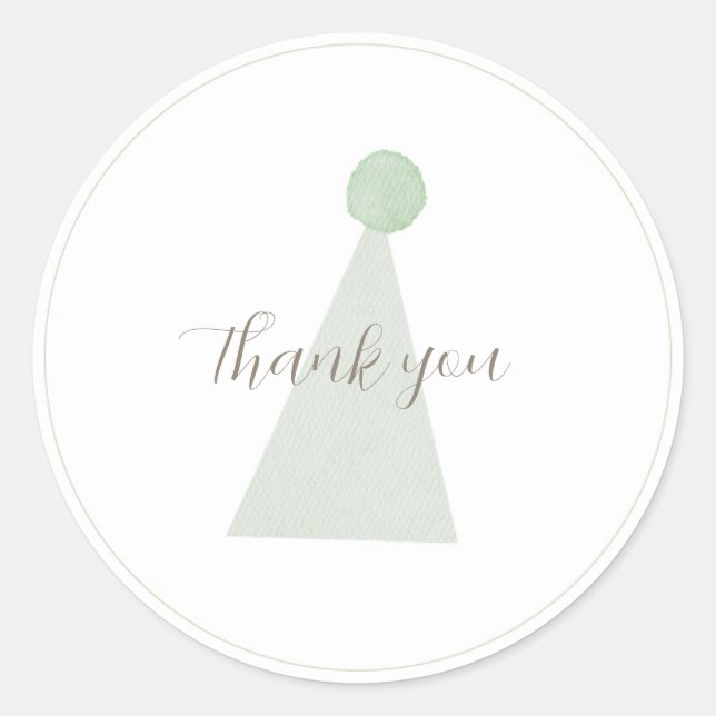 Rond Sticker Casquette du Sage Green Silly Goose Party (Devant)