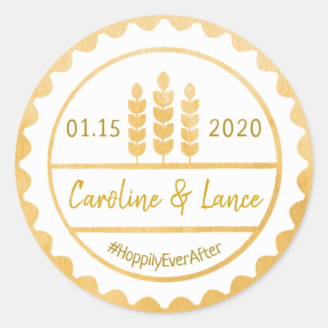 Rond Sticker Casquette pour bouteille de bière avant de (Devant)