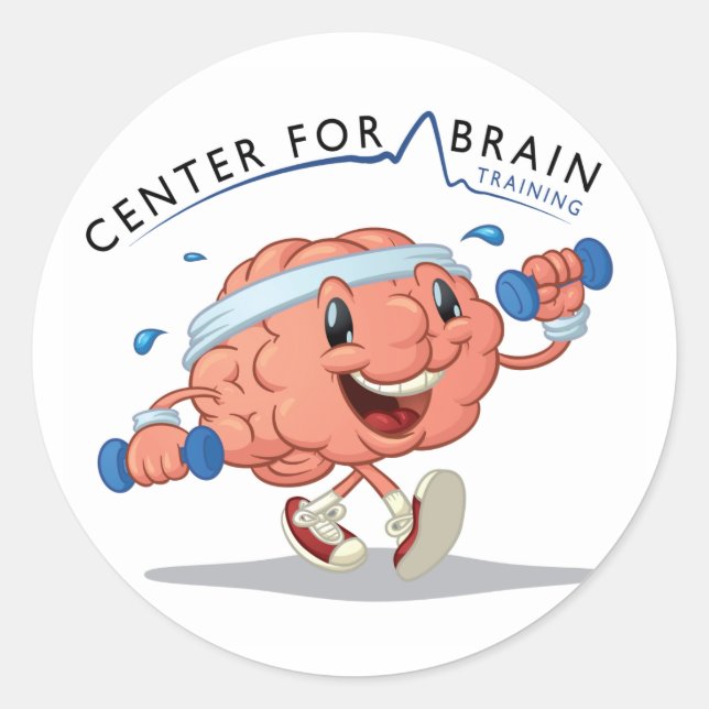 Rond Sticker Centre for Brain Training (Devant)