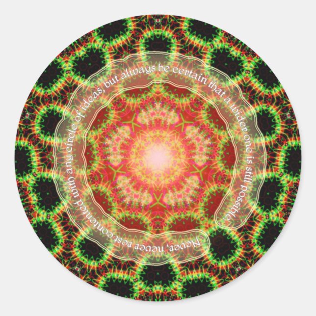 Rond Sticker Cercle des idées (Devant)