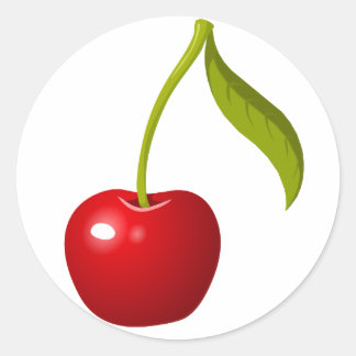 Rond Sticker cerise