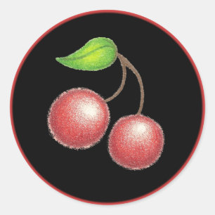 Rond Sticker cerise
