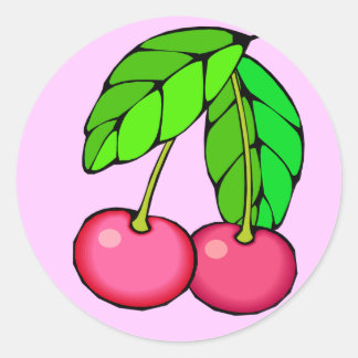 Rond Sticker cerise (PINK)