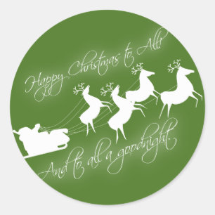 Rond Sticker "C'était la nuit avant Noël"