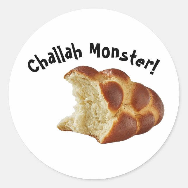 Rond Sticker Challah Monster Shabbat (Devant)