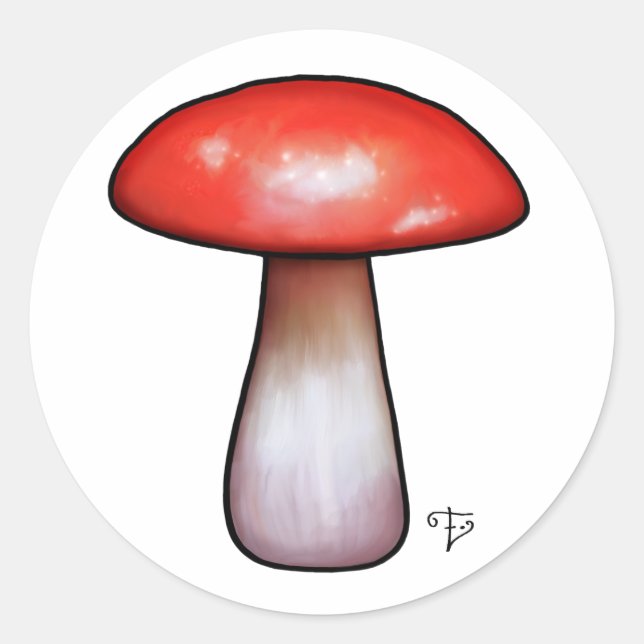 Rond Sticker champignon de l'atelier Elfland (Devant)
