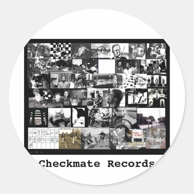 Rond Sticker Checkmate (Devant)