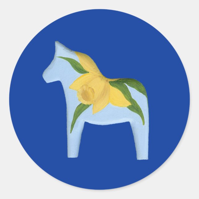 Rond Sticker Cheval Daffodique (Devant)