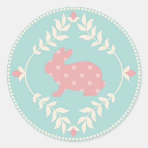 Rond Sticker chic Bunny B R