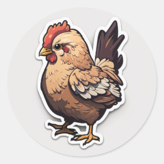 Rond Sticker Chicken Classic Round Sticker