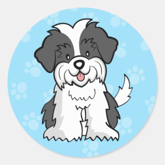 Rond Sticker Chien Chien Chih Tzu (Devant)