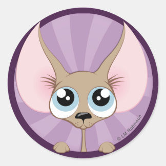 Rond Sticker Chihuahua Cute