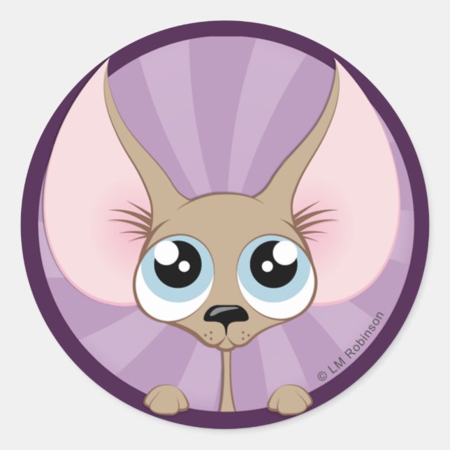 Rond Sticker Chihuahua Cute (Devant)