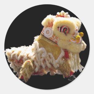 Rond Sticker chinois dragon