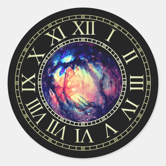 Rond Sticker Chrono Mistica - Labradorite rouge (B) (Devant)