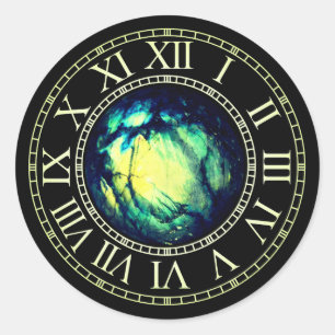 Rond Sticker Chrono Mistica - Labradorite verte (B)