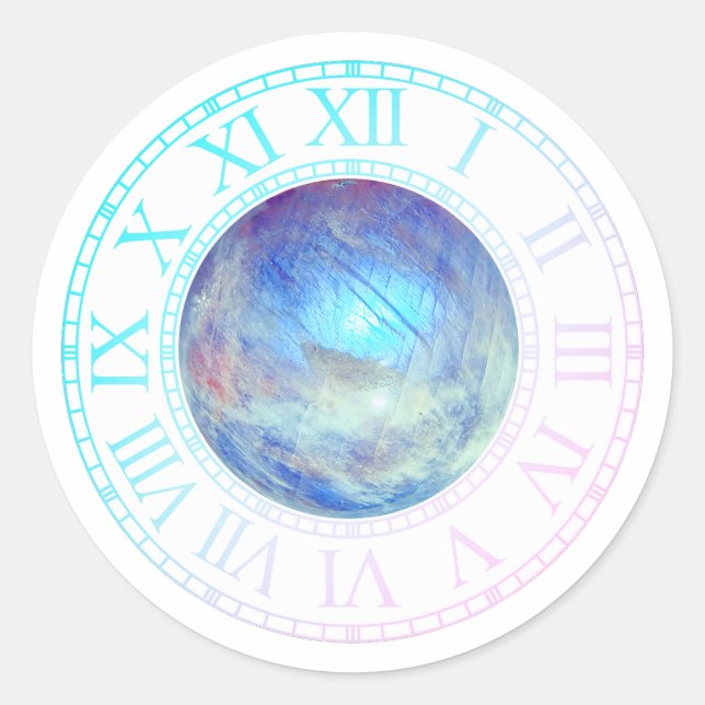 Rond Sticker Chrono Mistica - Rainbow Moonstone (W) (Devant)