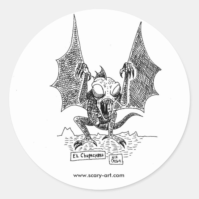 Rond Sticker CHUPACABRA (Devant)