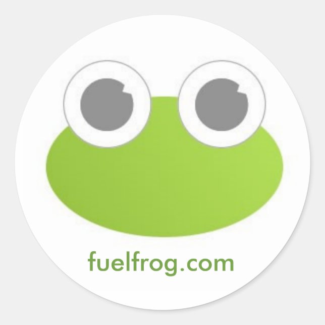 Rond Sticker circulaire FuelFrog (Devant)
