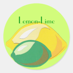 Rond Sticker citron-chaux