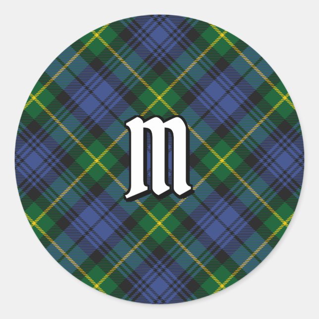Rond Sticker Clan Gordon Tartan Classic Round (Devant)