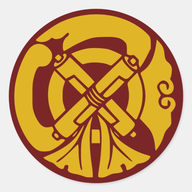Rond Sticker Clan Tachibana Crest (Kamon) Classic Round (Devant)