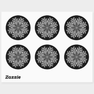 Rond Sticker Classic Modèle Mandala